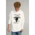 Sweatshirt men's OVERSIZE /no flis/