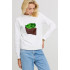 Women's sweatshirt basic /no flis/