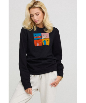 Світшот жіночий oversize  /no flis/ 