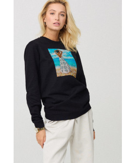 Свитшот женский oversize /no flis/ 