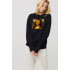 Свитшот женский oversize /no flis/