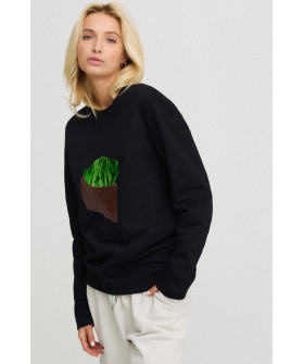 Свитшот женский oversize /no flis/ 