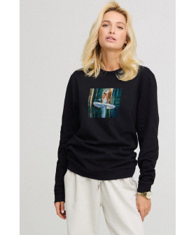 Свитшот женский oversize /no flis/ 