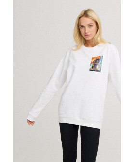 Свитшот женский oversize /no flis/ 