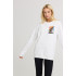 Свитшот женский oversize /no flis/