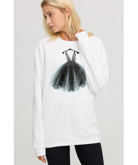 Свитшот женский oversize /no flis/ 