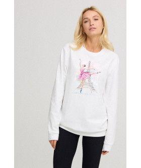 Свитшот женский oversize /no flis/ 