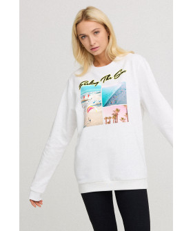 Свитшот женский oversize /no flis/ 