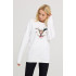Свитшот женский oversize /no flis/