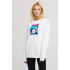 Свитшот женский oversize /no flis/