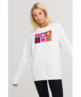 Свитшот женский oversize /no flis/ 