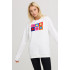 Свитшот женский oversize /no flis/