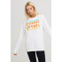 Свитшот женский oversize /no flis/