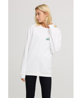 Свитшот женский oversize /no flis/ 