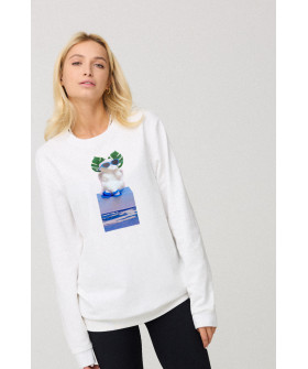 Свитшот женский oversize /no flis/ 