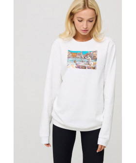 Свитшот женский oversize /no flis/ 