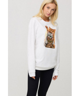 Свитшот женский oversize /no flis/ 