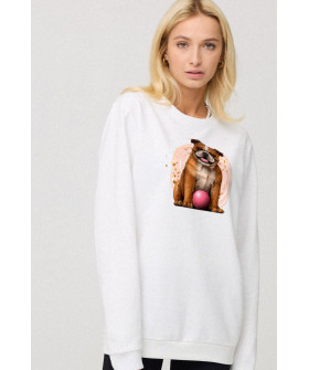 Свитшот женский oversize /no flis/ 
