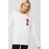 Свитшот женский oversize /no flis/
