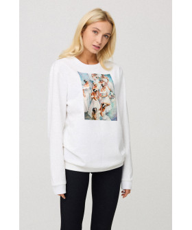 Свитшот женский oversize /no flis/ 