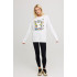 Свитшот женский oversize /no flis/ 