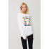 Свитшот женский oversize /no flis/