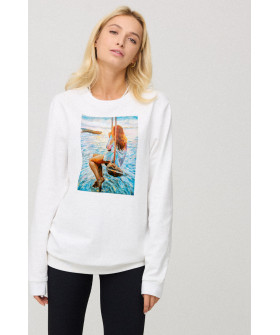 Свитшот женский oversize /no flis/ 