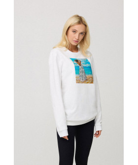 Свитшот женский oversize /no flis/ 