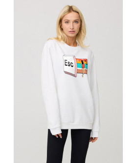 Свитшот женский oversize /no flis/ 