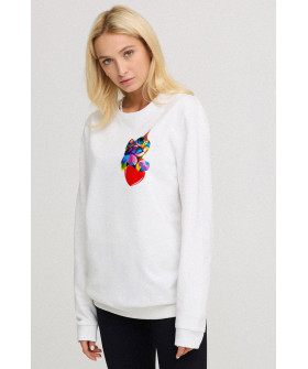 Свитшот женский oversize /no flis/ 