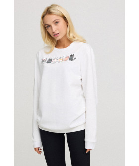 Свитшот женский oversize /no flis/ 