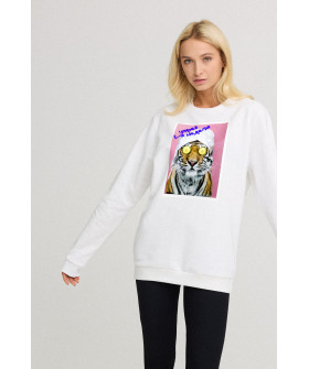 Свитшот женский oversize /no flis/ 