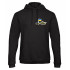 Hoodie for men YAPPI black patriotic with fleece