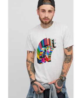 Men's T-shirt gray YAPPI