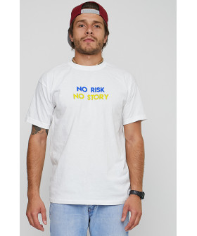 Men's T-shirt with print white YAPPI
