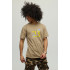 Men's khaki T-shirt with YAPPI print