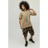 Men's khaki T-shirt with YAPPI print
