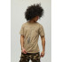 Men's khaki T-shirt with YAPPI print