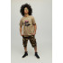 Men's khaki T-shirt with YAPPI print