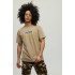 Men's khaki T-shirt with YAPPI print