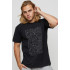 Men's basic black T-shirt with YAPPI print