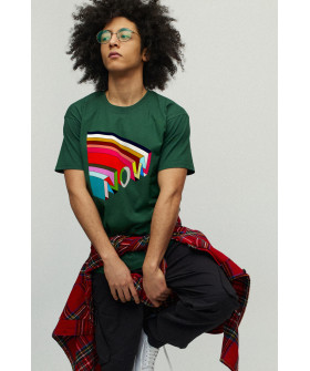 Men's green T-shirt with YAPPI print