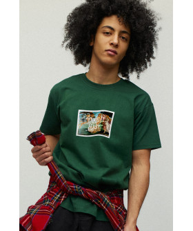 Men's green T-shirt with YAPPI print
