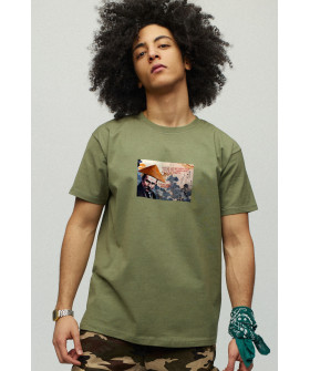 Men's military T-shirt with YAPPI print