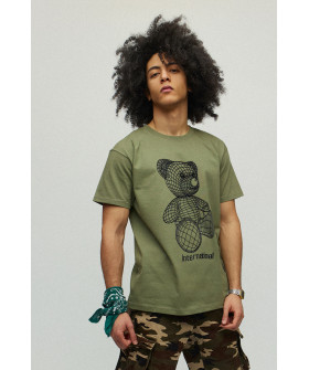 Men's military T-shirt with YAPPI print
