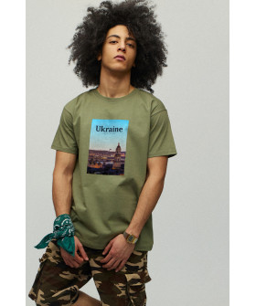 Men's military T-shirt with YAPPI print