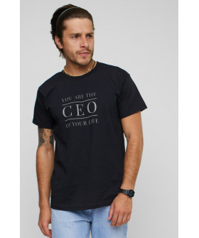Футболка YAPPI мужская черная "CEO"
