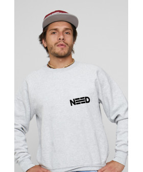 Свитшот YAPPI мужской серый "Need"