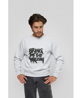 Свитшот YAPPI мужской серый "Bring me the horizon"
