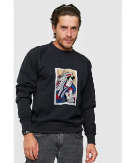 Свитшот YAPPI мужской черный "japanned style"